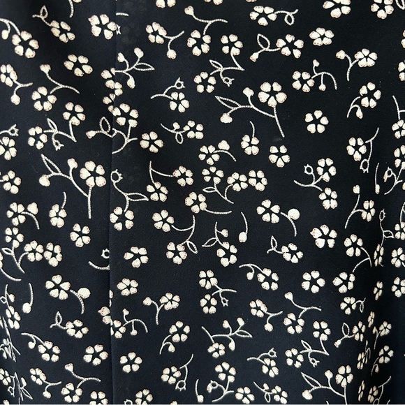 Vintage Studio Black Floral Flowy Midi Skirt - Picture 2 of 7